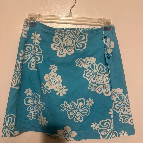White Stag Teal Floral Skort - Picture 1 of 5